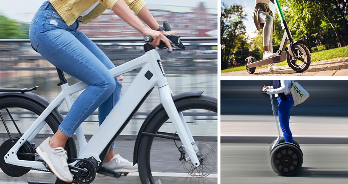 Mobilités alternatives : vélo électrique, trottinette électrique, gyropodes